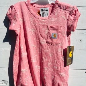NWT Carhartt Infant Short-Sleeve Onesie Romper!